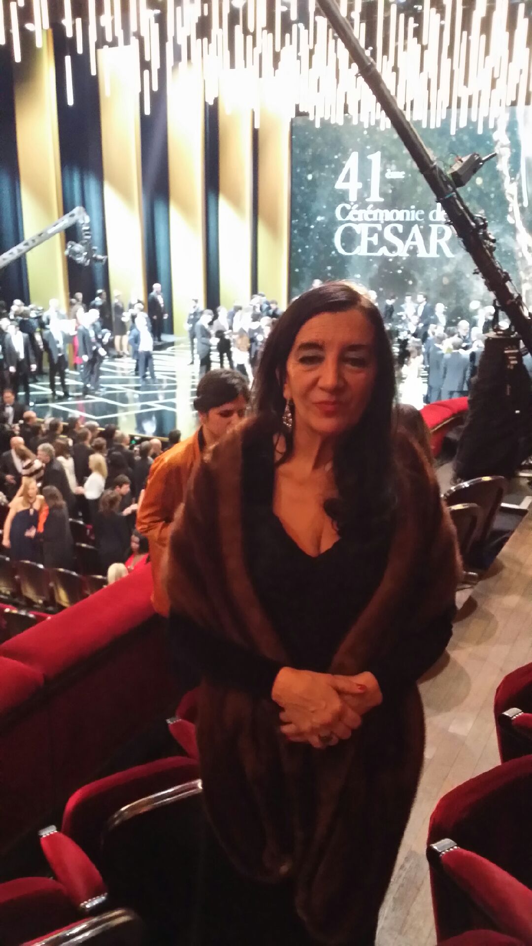 Fiona à la cérémonie des Césars 2016